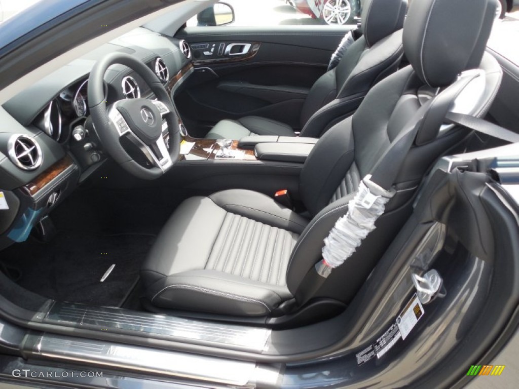 Black Interior 2013 Mercedes-Benz SL 550 Roadster Photo #82857896