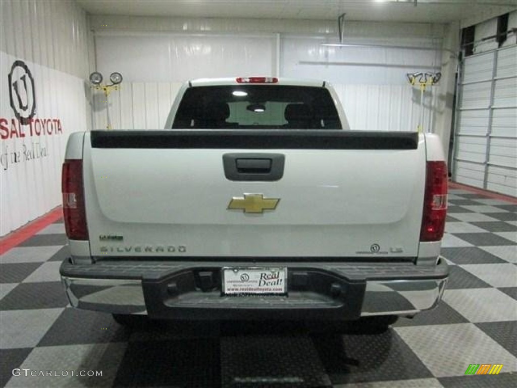 2010 Silverado 1500 LS Extended Cab - Sheer Silver Metallic / Dark Titanium photo #6