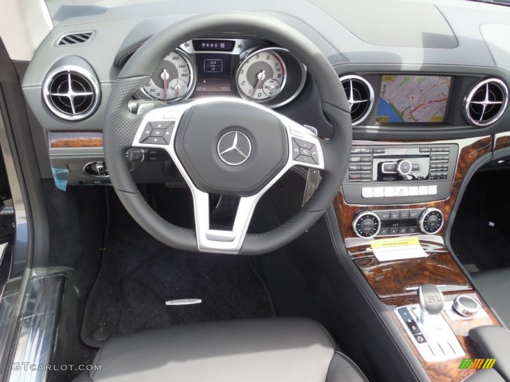 2013 Mercedes-Benz SL 550 Roadster Black Dashboard Photo #82857923