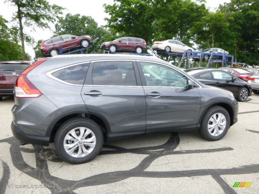 2013 CR-V EX-L AWD - Polished Metal Metallic / Gray photo #2