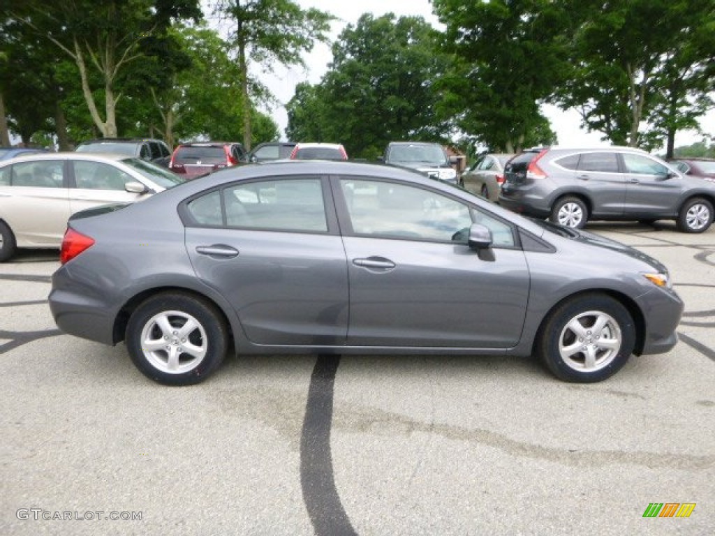Polished Metal Metallic 2012 Honda Civic NGV Sedan Exterior Photo #82858448