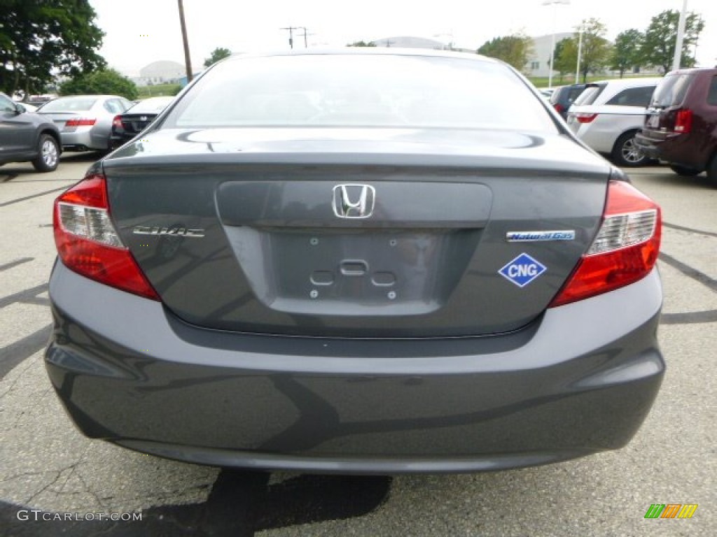 2012 Civic NGV Sedan - Polished Metal Metallic / Gray photo #4