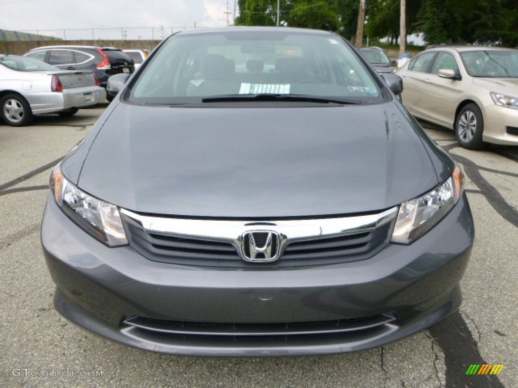 2012 Civic NGV Sedan - Polished Metal Metallic / Gray photo #8