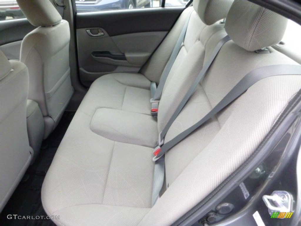 2012 Honda Civic NGV Sedan Rear Seat Photo #82858624