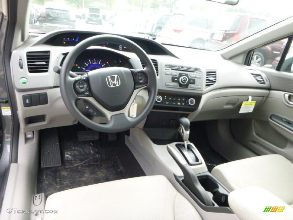 2012 Civic NGV Sedan - Polished Metal Metallic / Gray photo #12