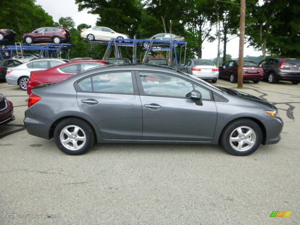 Polished Metal Metallic 2012 Honda Civic NGV Sedan Exterior Photo #82858821