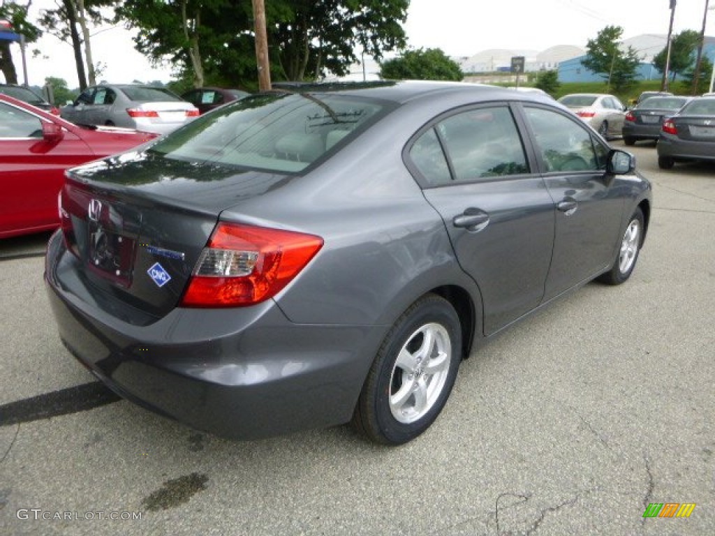 Polished Metal Metallic 2012 Honda Civic NGV Sedan Exterior Photo #82858846