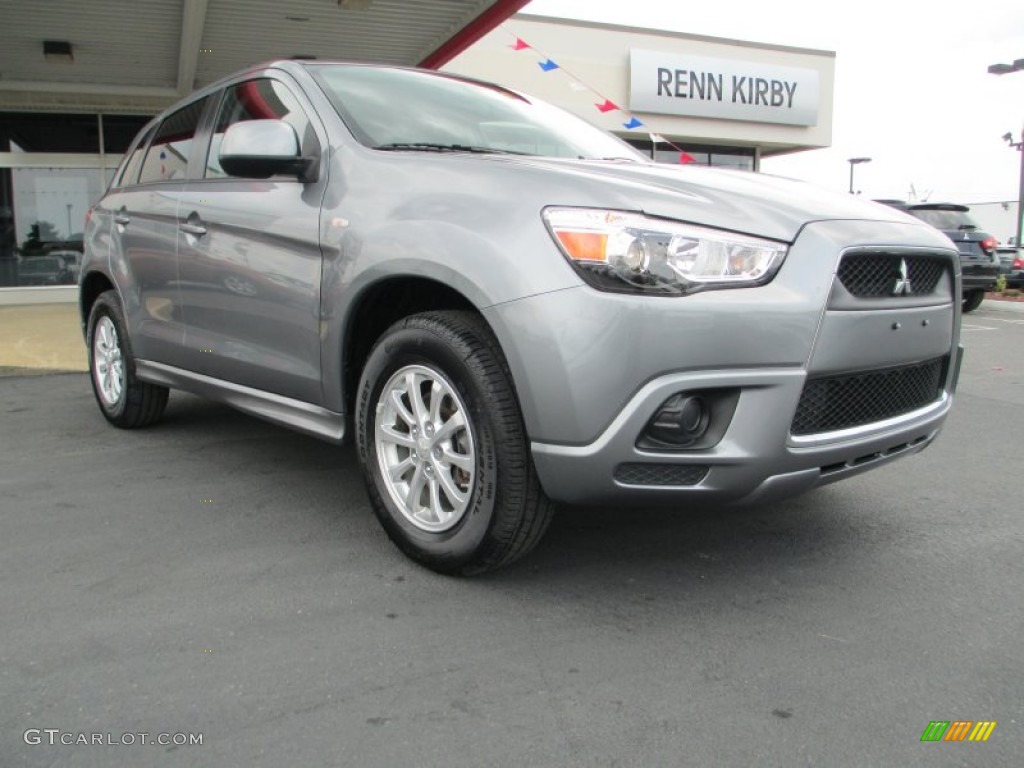 2011 Outlander Sport ES - Mercury Gray / Black photo #1