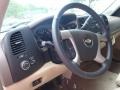 Light Cashmere/Dark Cashmere 2013 Chevrolet Silverado 2500HD LT Extended Cab Steering Wheel