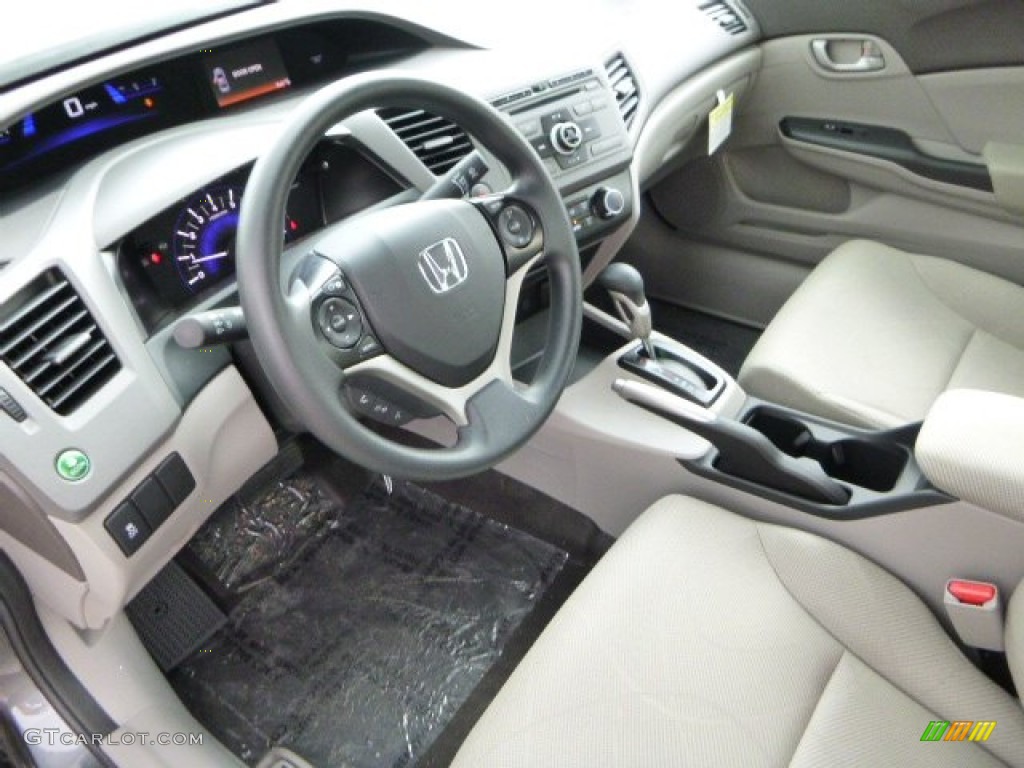 Gray Interior 2012 Honda Civic NGV Sedan Photo #82859144
