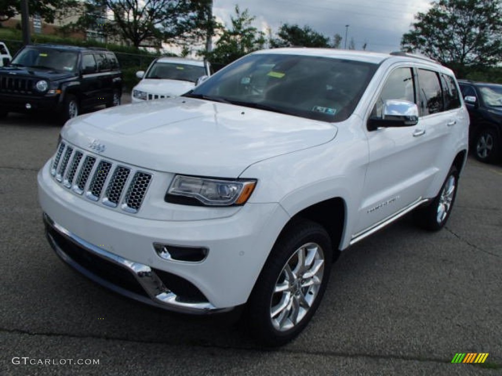 Bright White 2014 Jeep Grand Cherokee Summit 4x4 Exterior Photo #82859318