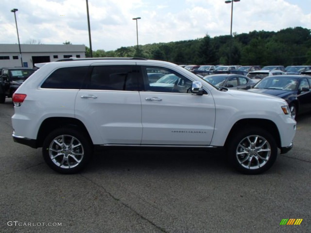 2014 Grand Cherokee Summit 4x4 - Bright White / Summit Grand Canyon Jeep Brown Natura Leather photo #5