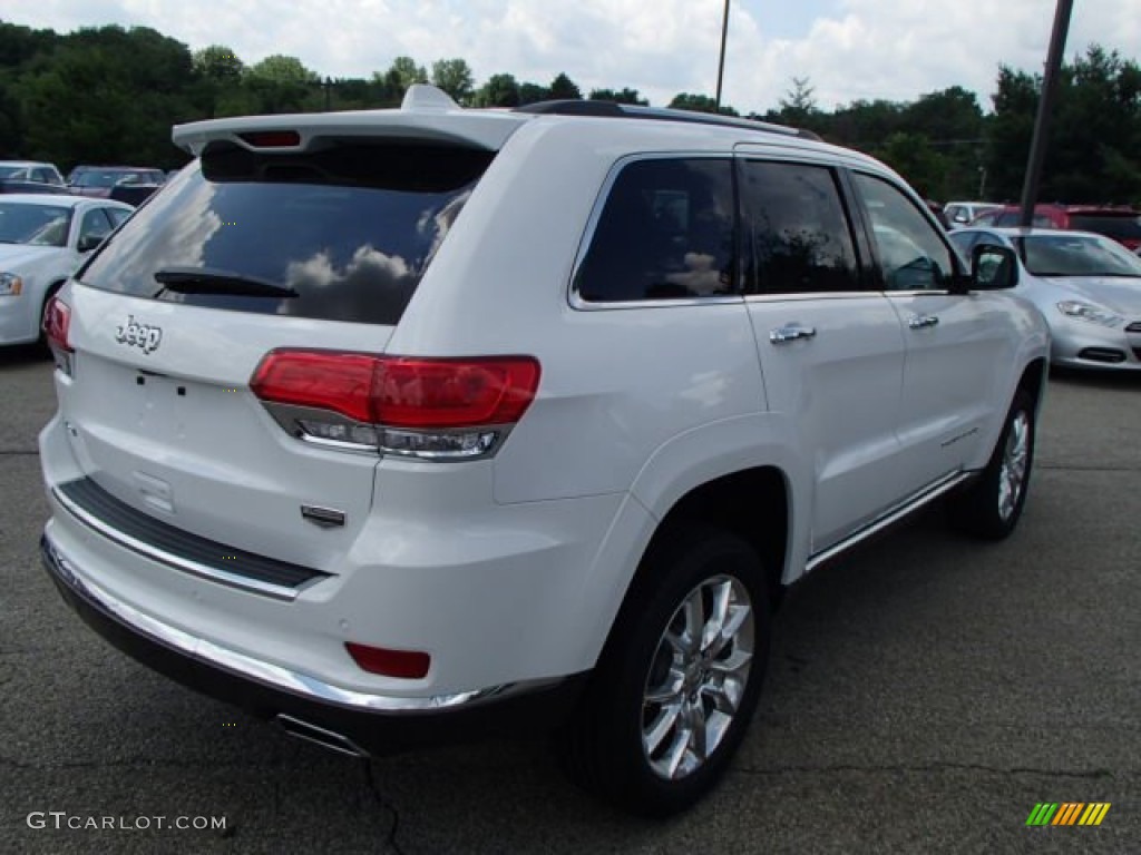 2014 Grand Cherokee Summit 4x4 - Bright White / Summit Grand Canyon Jeep Brown Natura Leather photo #6