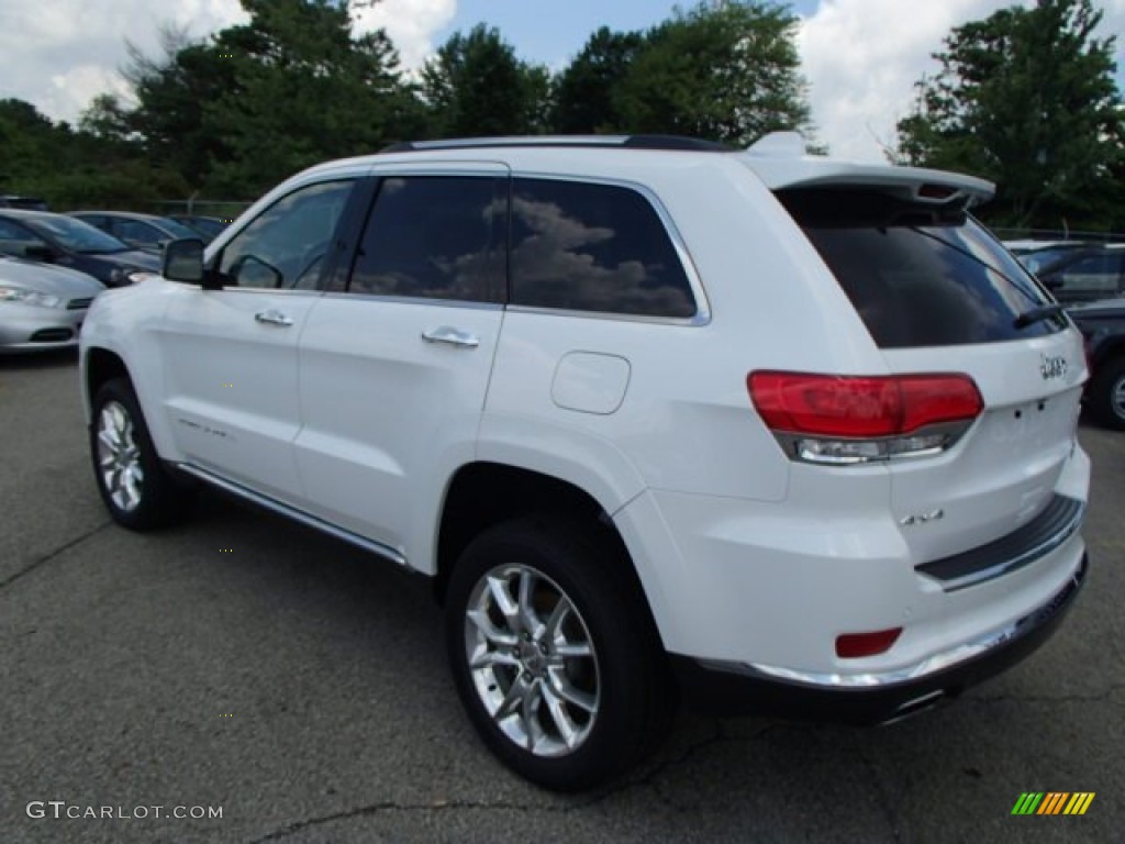 2014 Grand Cherokee Summit 4x4 - Bright White / Summit Grand Canyon Jeep Brown Natura Leather photo #8