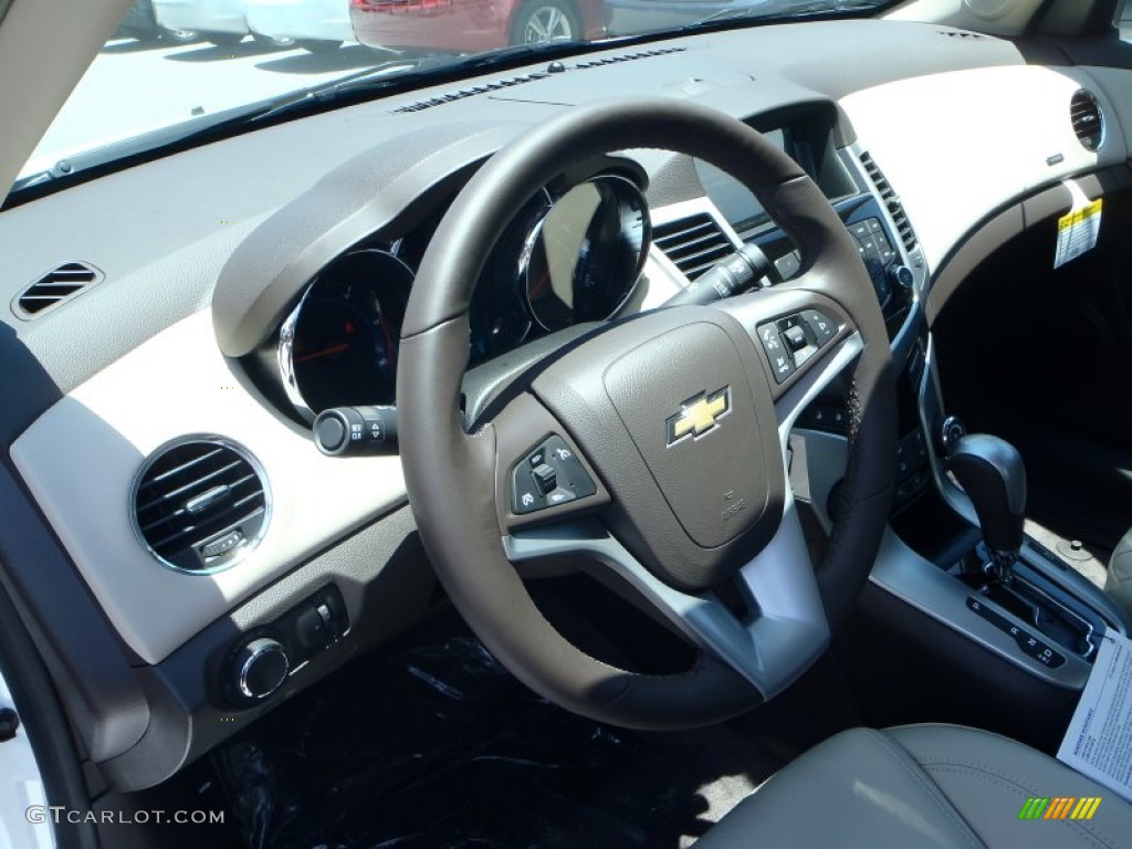 2014 Chevrolet Cruze Diesel Cocoa/Light Neutral Steering Wheel Photo #82859605