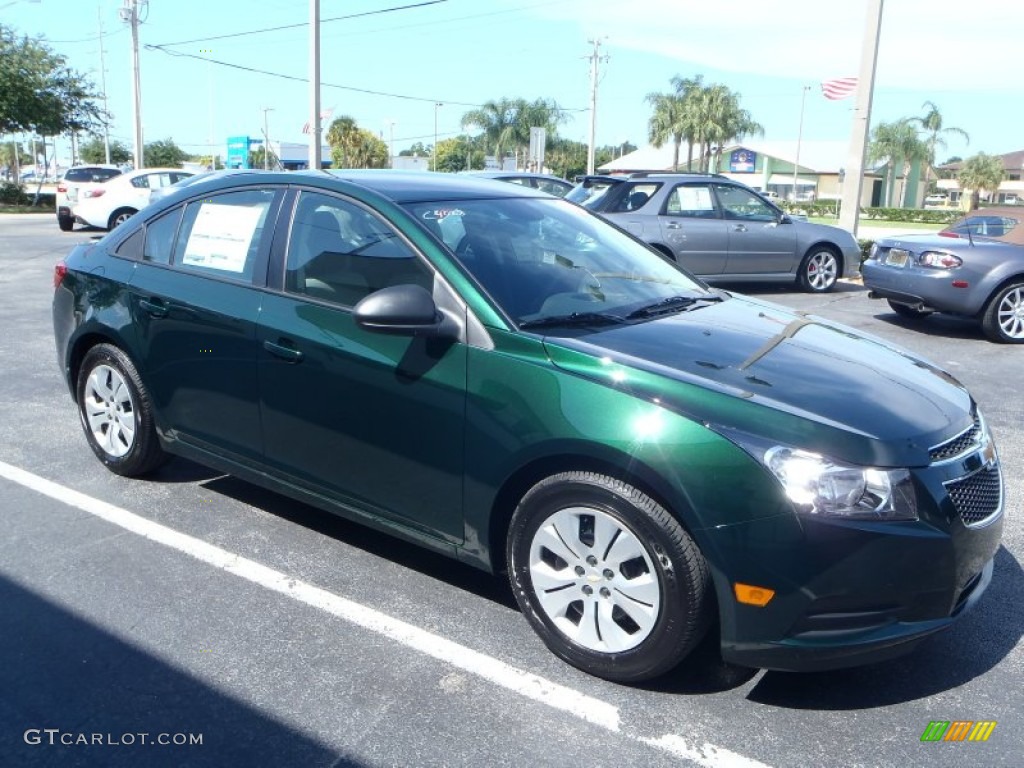 Rainforest Green Metallic 2014 Chevrolet Cruze LS Exterior Photo #82860086