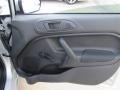 Charcoal Black 2014 Ford Fiesta S Sedan Door Panel