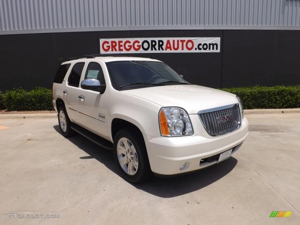 2013 Yukon SLT - White Diamond Tricoat / Light Tan photo #1