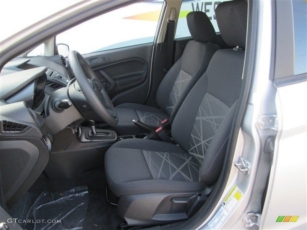 2014 Fiesta S Sedan - Ingot Silver / Charcoal Black photo #15