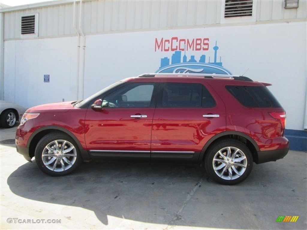 2013 Explorer Limited - Ruby Red Metallic / Charcoal Black photo #1