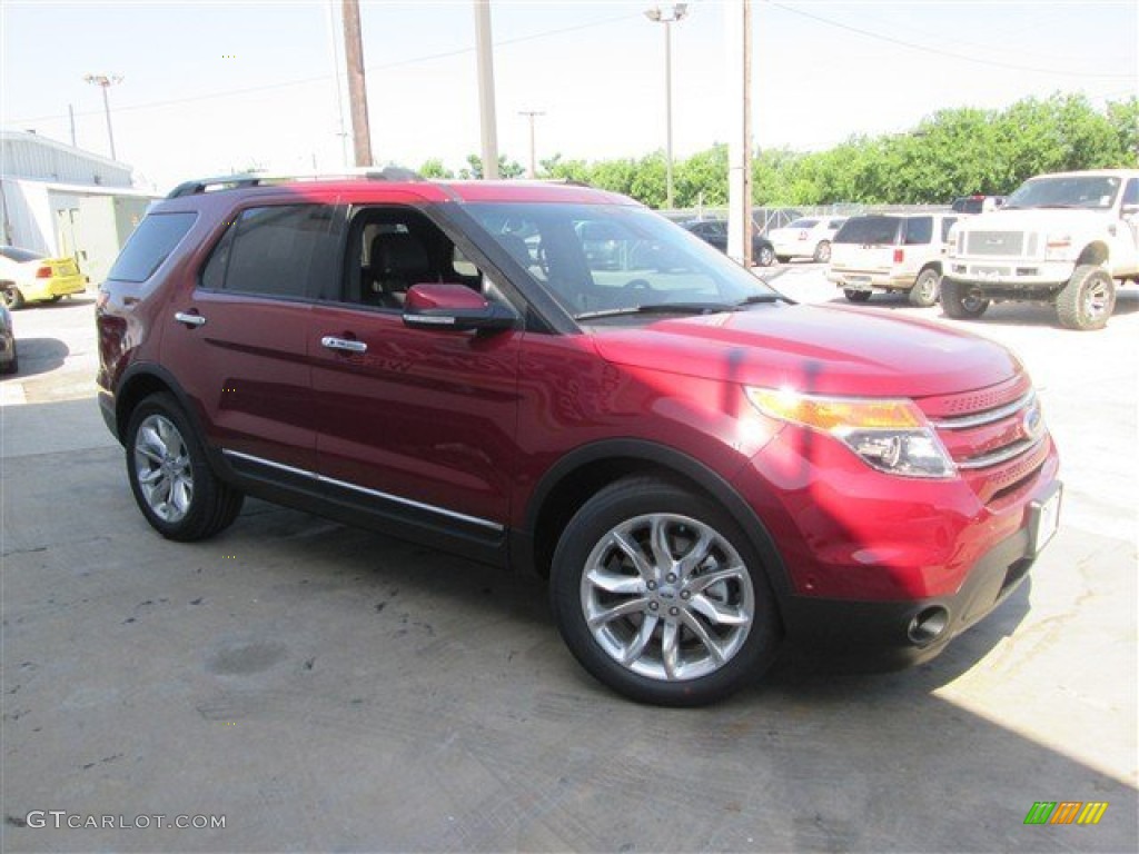 2013 Explorer Limited - Ruby Red Metallic / Charcoal Black photo #5