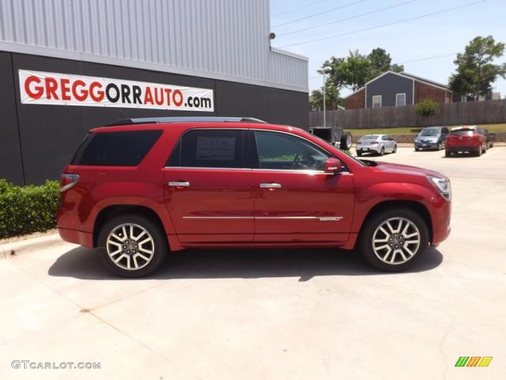 2013 Acadia Denali - Crystal Red Tintcoat / Cocoa Dune photo #5