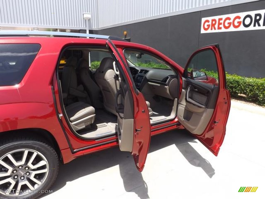 2013 Acadia Denali - Crystal Red Tintcoat / Cocoa Dune photo #9