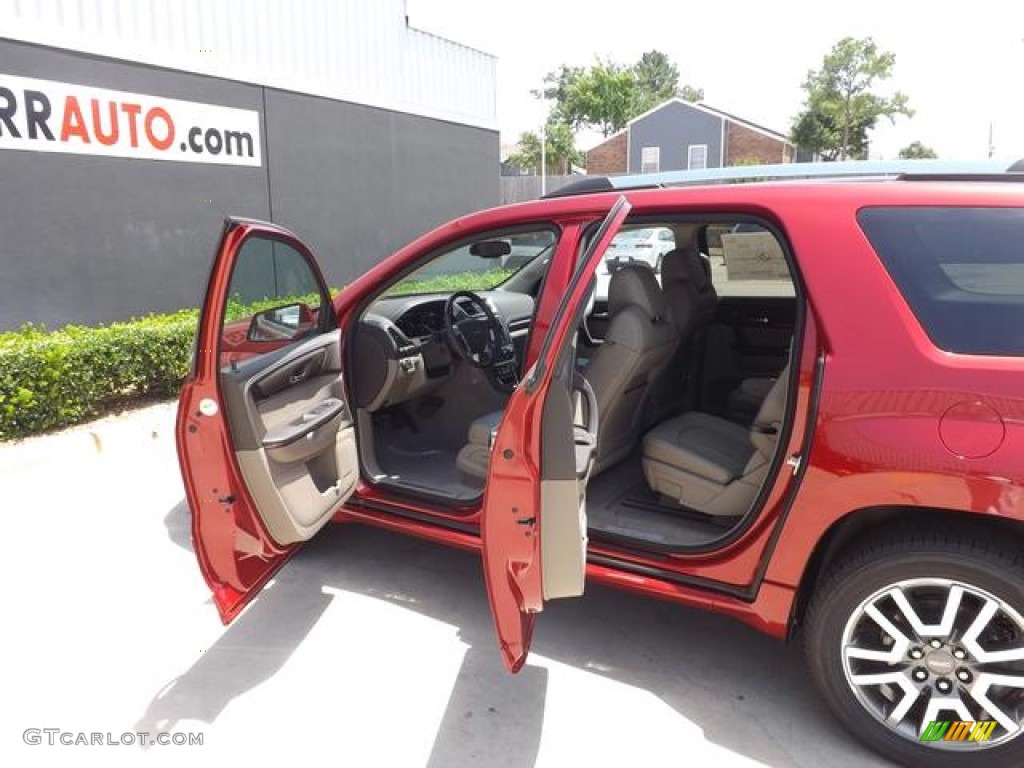 2013 Acadia Denali - Crystal Red Tintcoat / Cocoa Dune photo #10