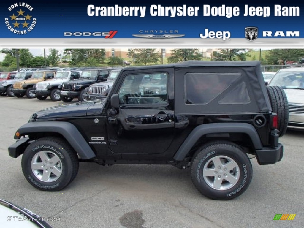 2013 Wrangler Sport S 4x4 - Black / Black photo #1