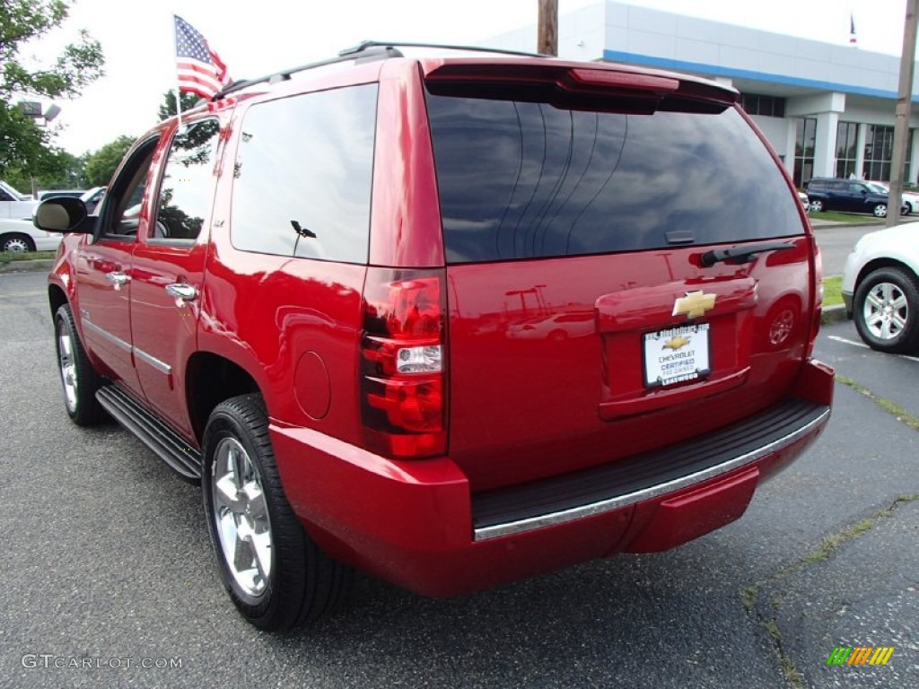 2013 Tahoe LTZ 4x4 - Crystal Red Tintcoat / Light Cashmere/Dark Cashmere photo #9