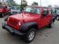 Flame Red 2013 Jeep Wrangler Unlimited Sport 4x4 Exterior