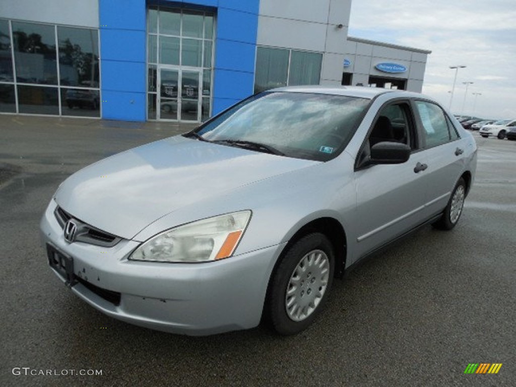 2003 Accord DX Sedan - Satin Silver Metallic / Black photo #18