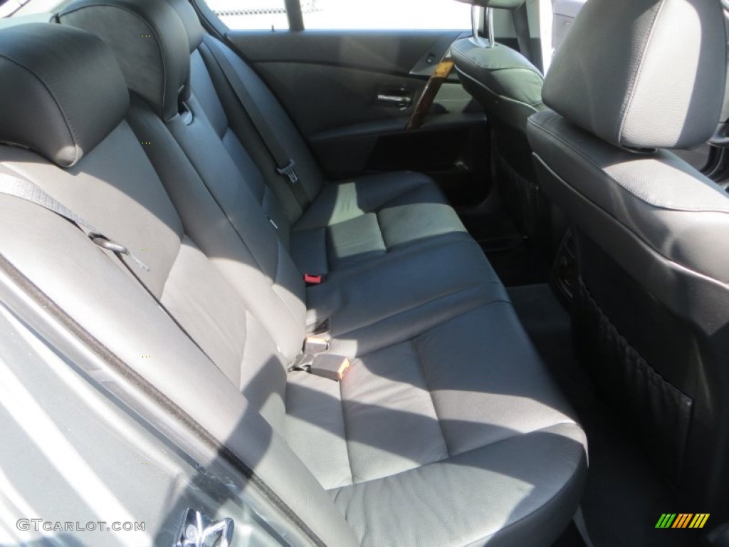 2007 5 Series 530i Sedan - Amethyst Grey Metallic / Black photo #24