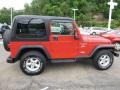 2001 Flame Red Jeep Wrangler Sport 4x4  photo #6