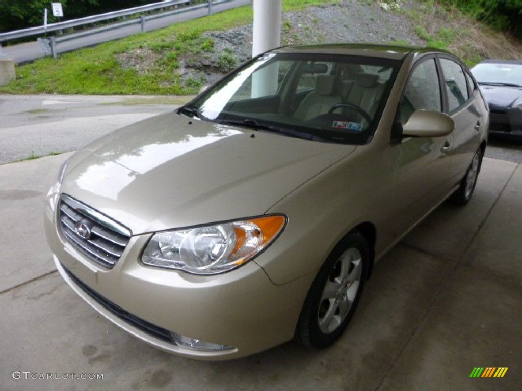 2007 Elantra GLS Sedan - Laguna Sand Beige / Beige photo #5