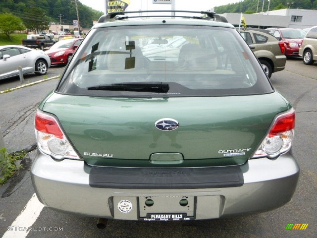 2007 Impreza Outback Sport Wagon - Evergreen Metallic / Desert Beige photo #4