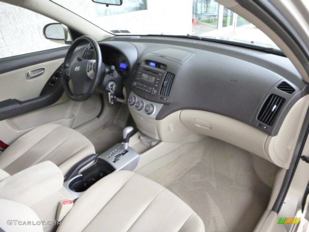 2007 Elantra GLS Sedan - Laguna Sand Beige / Beige photo #10
