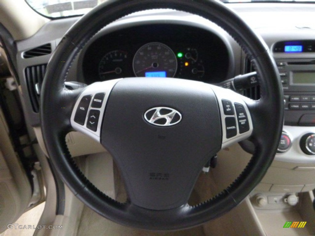 2007 Elantra GLS Sedan - Laguna Sand Beige / Beige photo #17