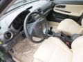 2007 Subaru Impreza Desert Beige Interior Front Seat Photo