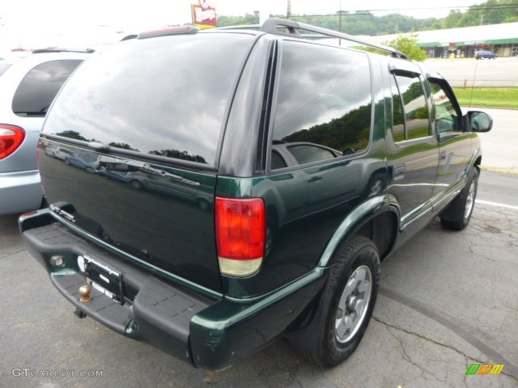 2004 Blazer LS 4x4 - Dark Green Metallic / Graphite Gray photo #4