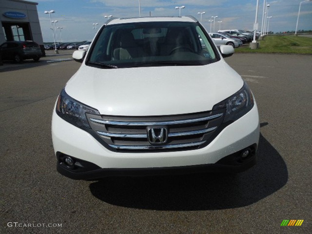 2013 CR-V EX-L AWD - White Diamond Pearl / Beige photo #19