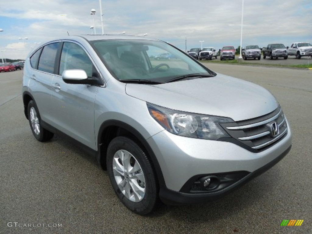 2013 CR-V EX AWD - Alabaster Silver Metallic / Gray photo #5