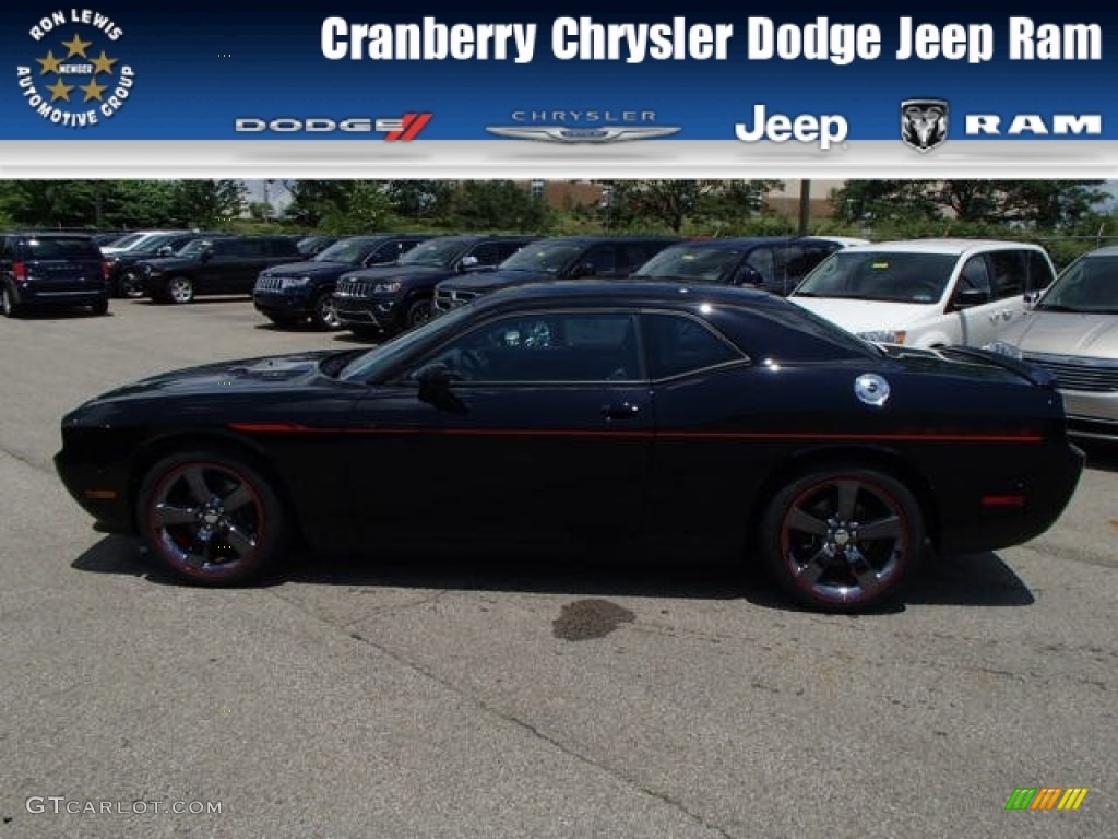 Pitch Black Dodge Challenger