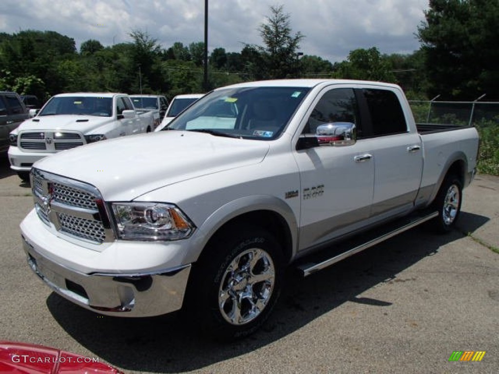 Bright White 2013 Ram 1500 Laramie Crew Cab 4x4 Exterior Photo #82869108