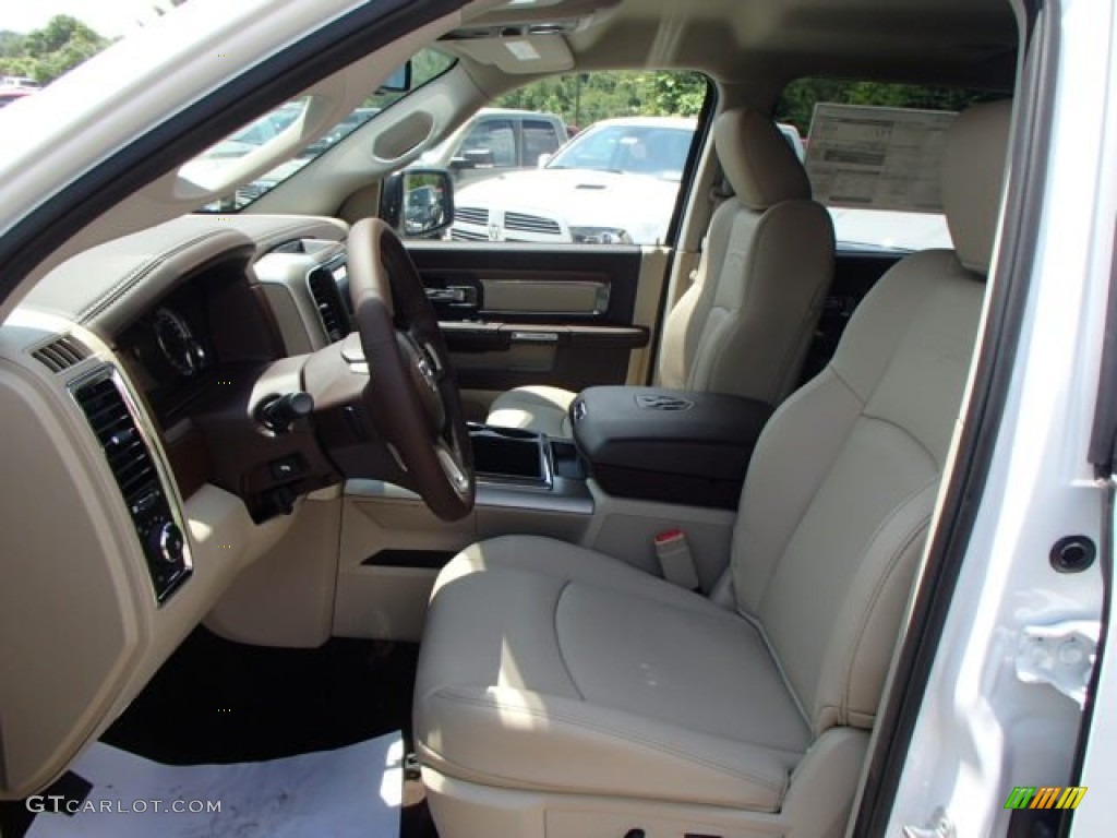 Canyon Brown/Light Frost Beige Interior 2013 Ram 1500 Laramie Crew Cab 4x4 Photo #82869318