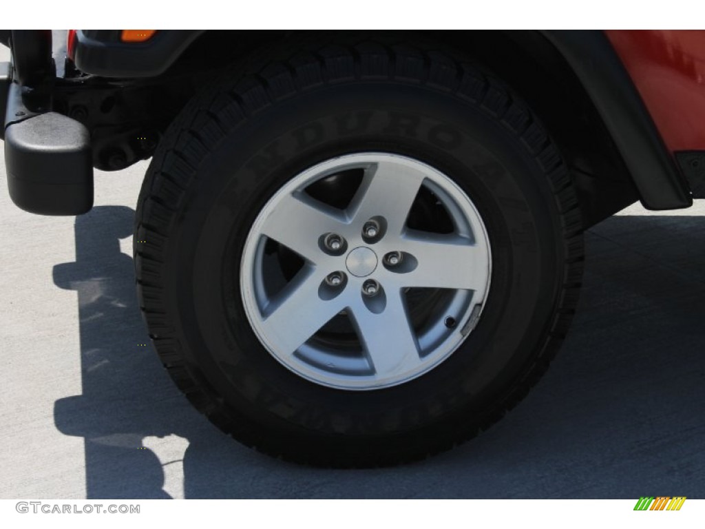 2006 Wrangler Rubicon 4x4 - Flame Red / Dark Slate Gray photo #4