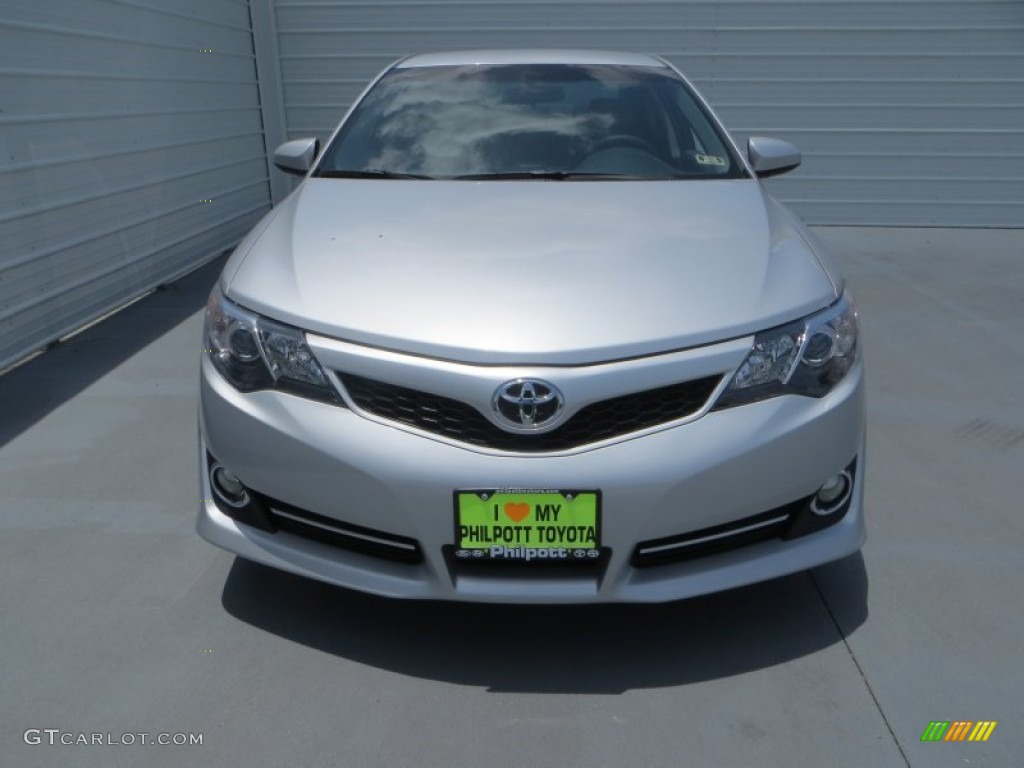 2013 Camry SE - Classic Silver Metallic / Black photo #8