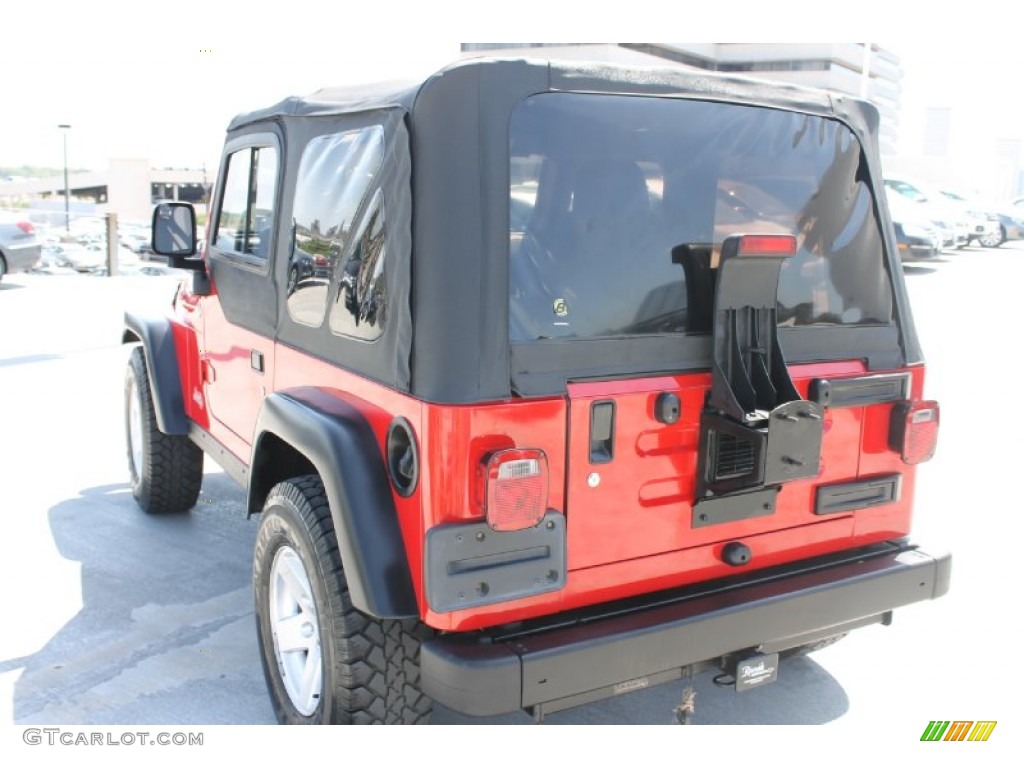 2006 Wrangler Rubicon 4x4 - Flame Red / Dark Slate Gray photo #7