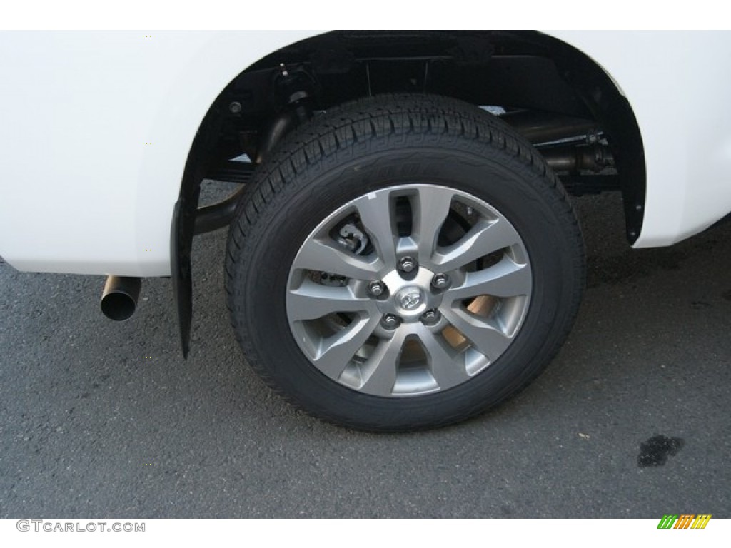 2013 Tundra Platinum CrewMax 4x4 - Super White / Black photo #9