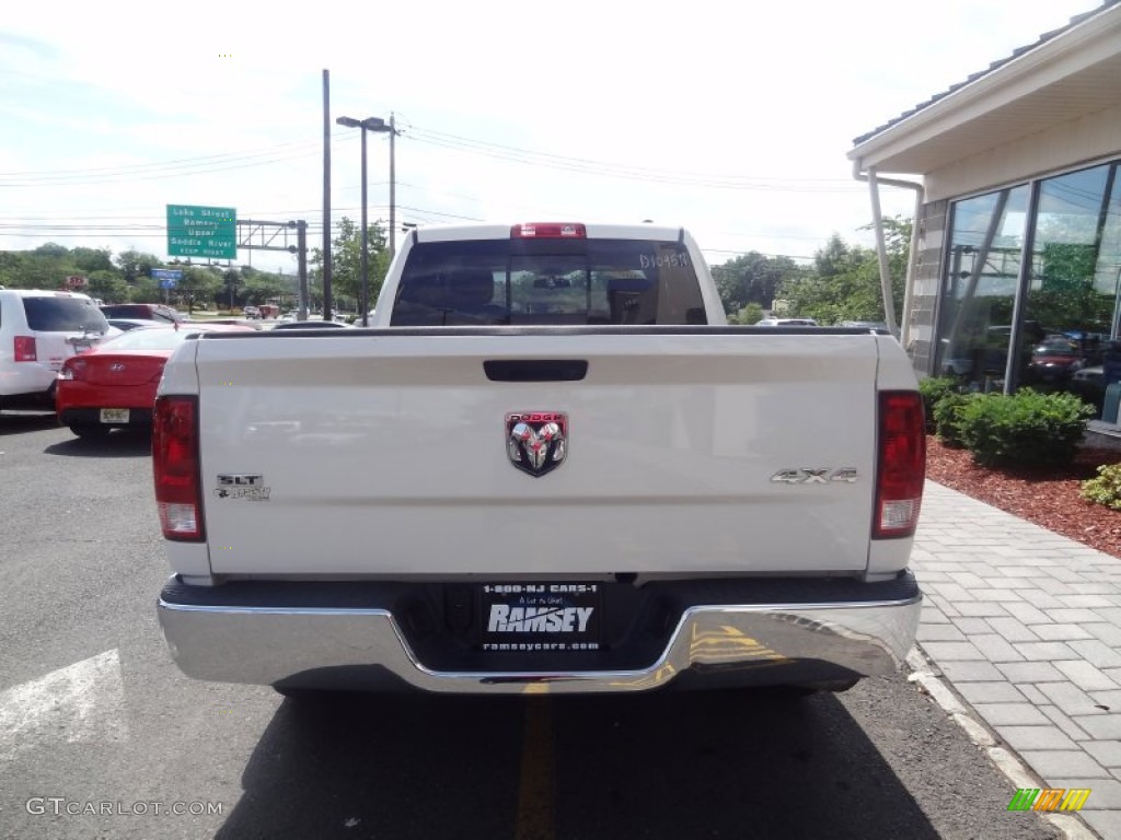 2009 Ram 1500 SLT Quad Cab 4x4 - Stone White / Light Pebble Beige/Bark Brown photo #4